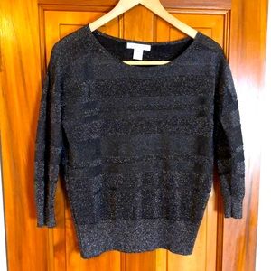 August Silk sweater 3 1/4 length sleeves